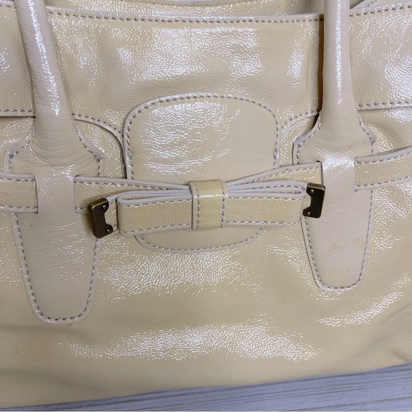 J.Crew VTG Patient Leather Shoulder Bag in Butter Yellow Y2K - Picture 2 of 13